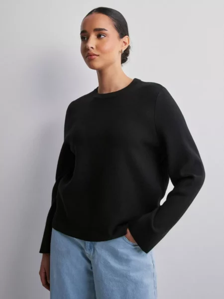 Object Collectors Item Knitted Sweater Black Nelly GOOFASH