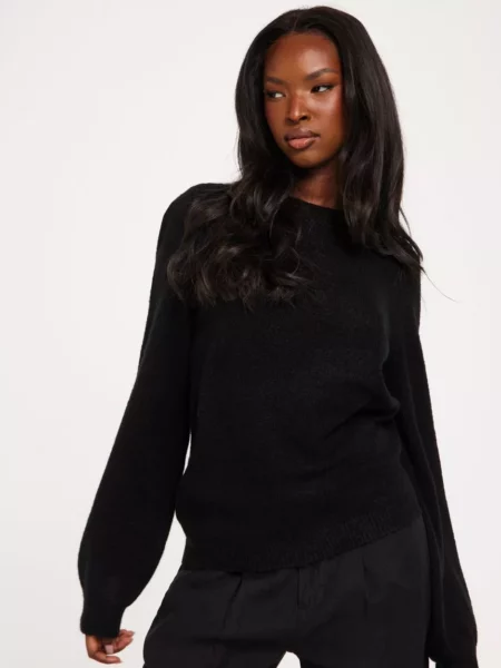 Object Collectors Item - Knitted Sweater in Black by Nelly GOOFASH