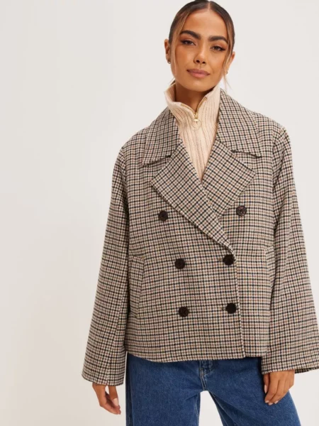 Object Collectors Item - Women Jacket in Checked - Nelly GOOFASH