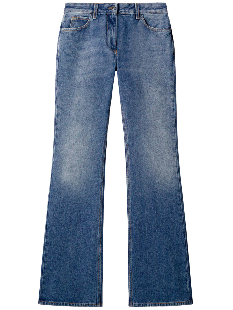 Off White - Flared Jeans Blue Leam GOOFASH