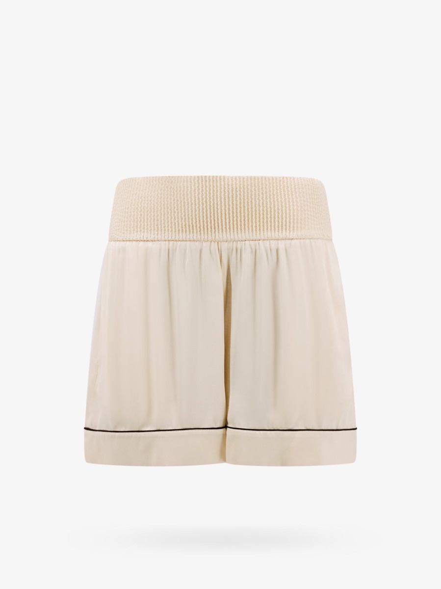 Off White - Womens Shorts in Beige by Nugnes GOOFASH