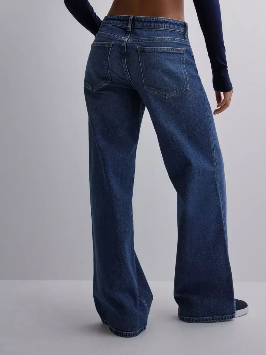 Only - Blue - Women Wide Leg Jeans - Nelly GOOFASH