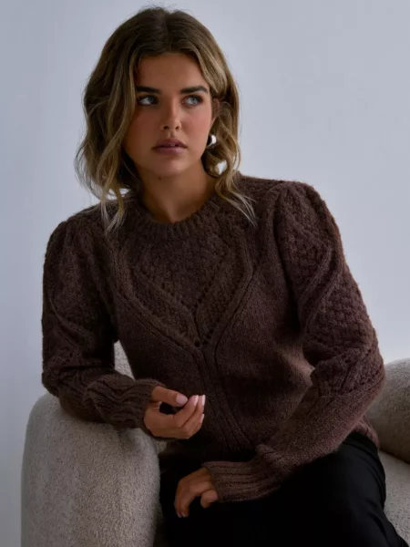 Only - Brown Women Knitted Sweater - Nelly GOOFASH