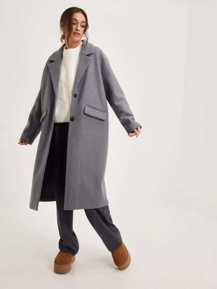 Only - Coat Grey for Woman at Nelly GOOFASH