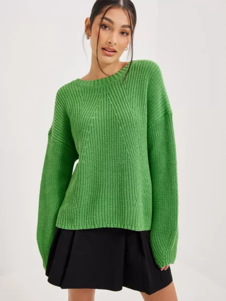 Only Green Knitted Sweater for Women at Nelly GOOFASH