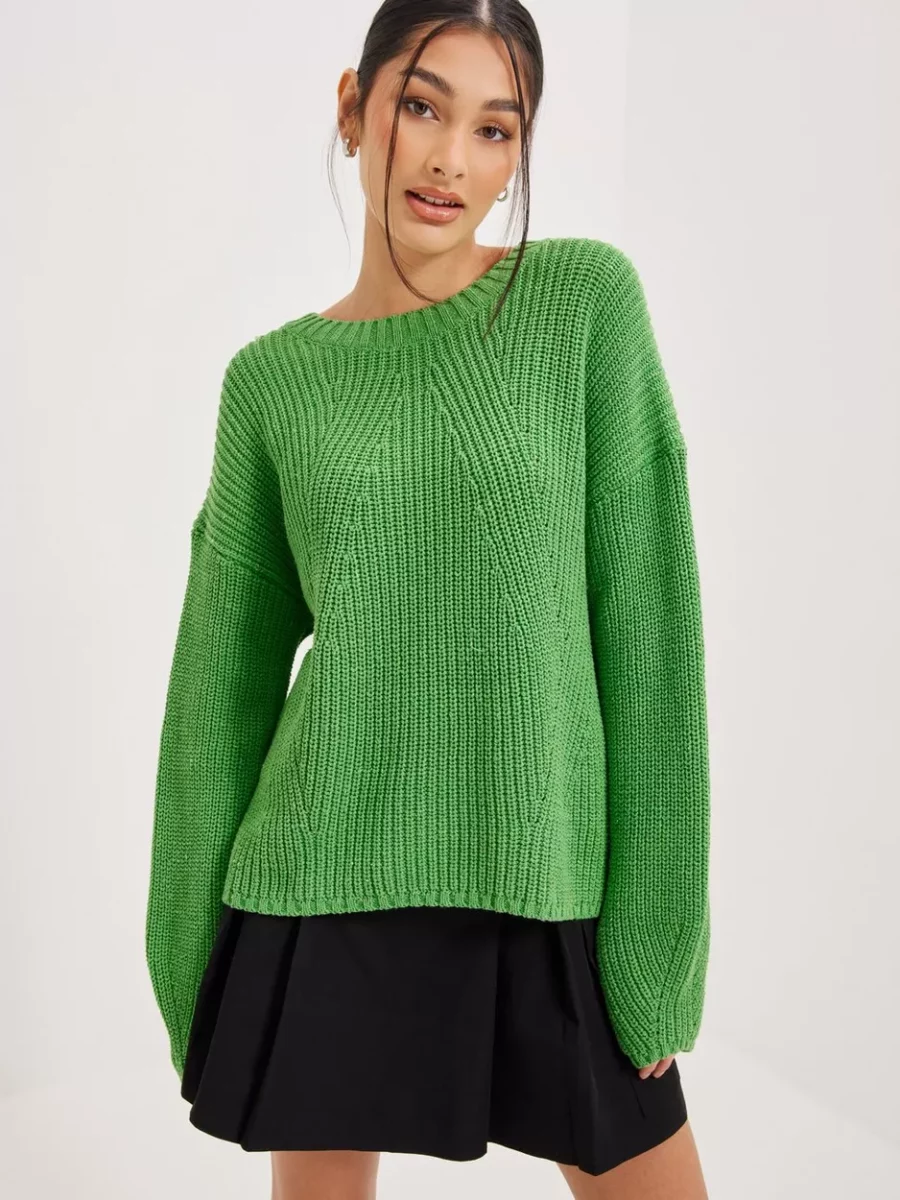 Only Green Knitted Sweater for Women at Nelly GOOFASH