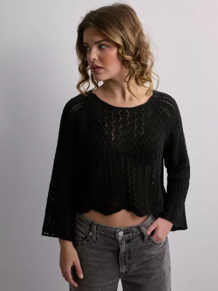 Only - Knitted Sweater Black for Women from Nelly GOOFASH