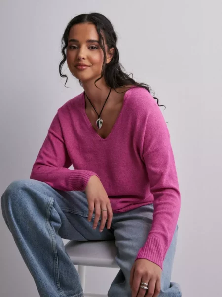 Only - Knitted Sweater in Rose - Nelly GOOFASH