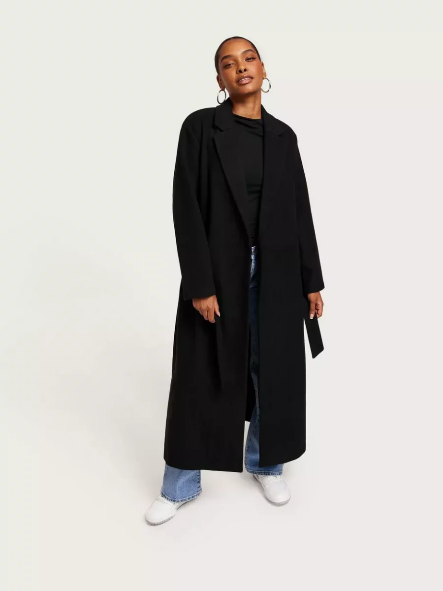 Only Ladies Coat in Black from Nelly GOOFASH