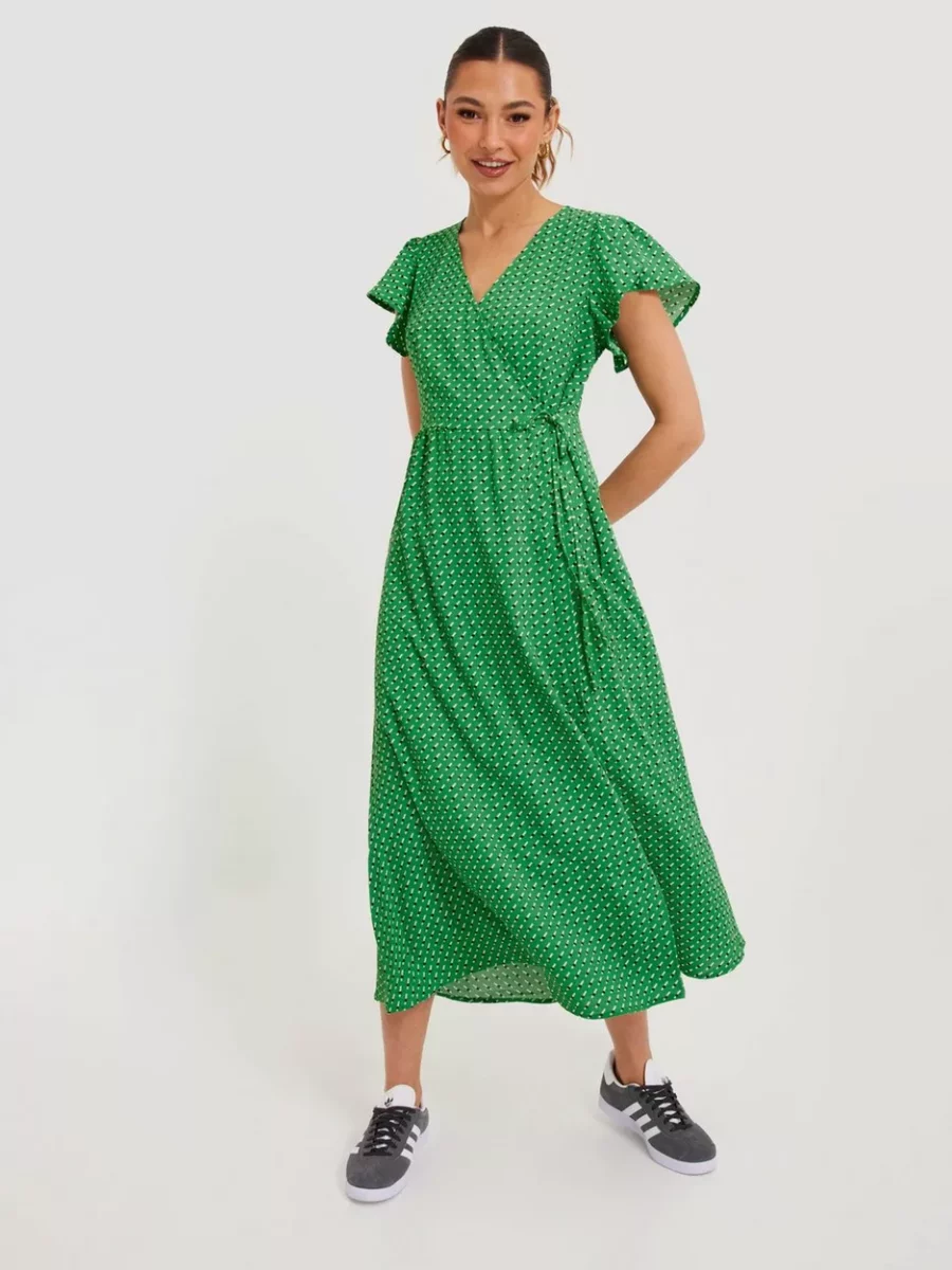 Only - Ladies Dots Wrap Dress at Nelly GOOFASH
