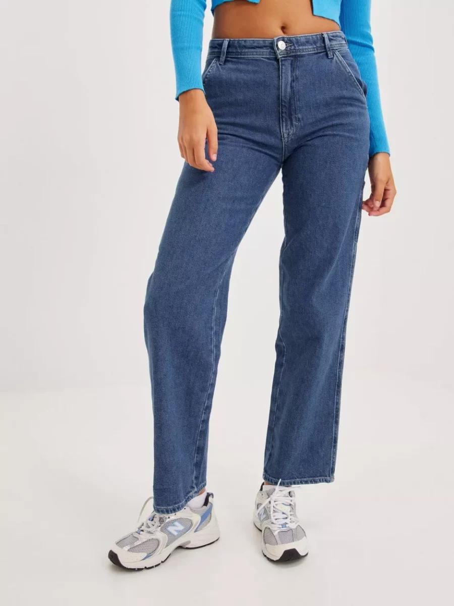Only - Lady High Waist Jeans - Blue - Nelly GOOFASH
