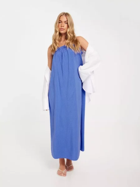 Only Women's Blue Slip Dress from Nelly GOOFASH