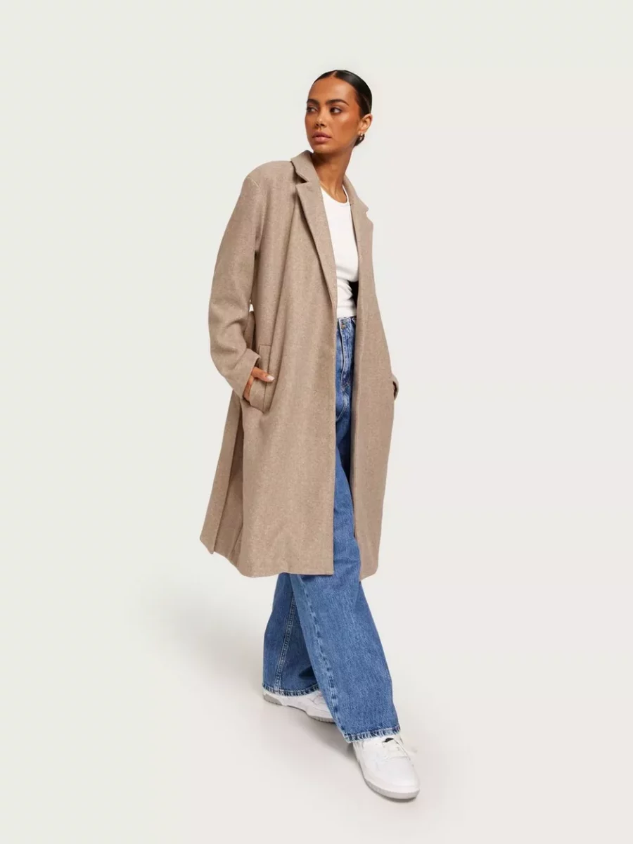 Only Womens Coat in Brown from Nelly GOOFASH