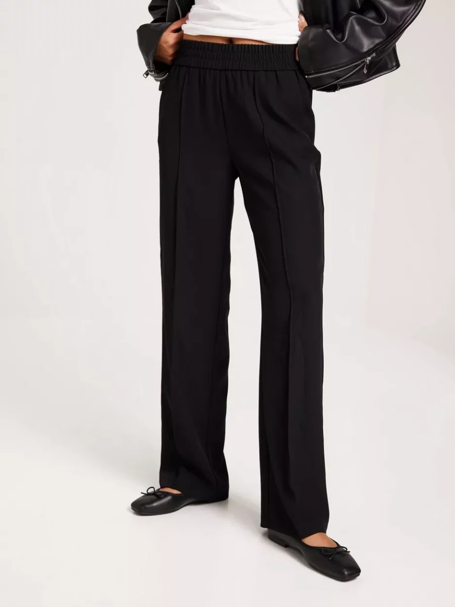 Only Women's Trousers Black by Nelly GOOFASH