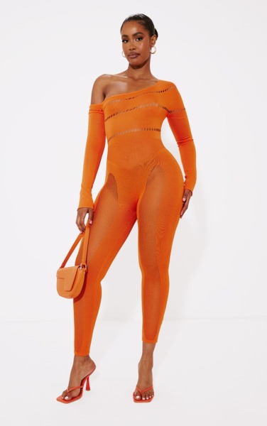 Orange - Lady Jumpsuit - PrettyLittleThing GOOFASH