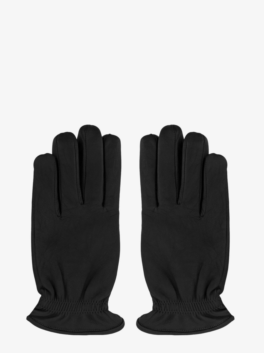 Orciani Gent Gloves in Black Nugnes GOOFASH