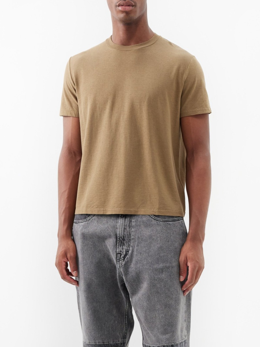 Our Legacy Camel T-Shirt from Matches Fashion GOOFASH