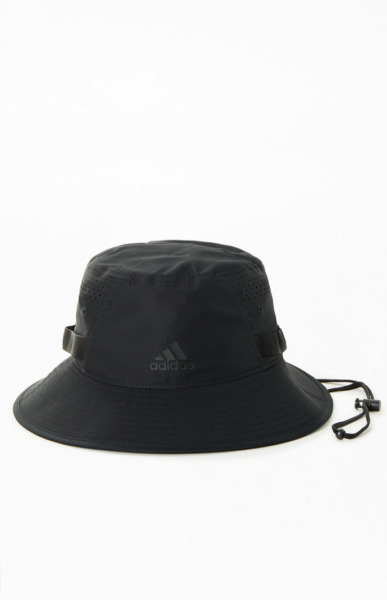 Pacsun - Black Gents Bucket Hat Adidas GOOFASH