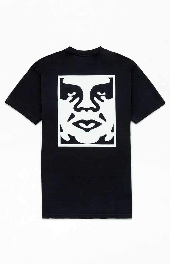 Pacsun Black T-Shirt for Man from Obey GOOFASH