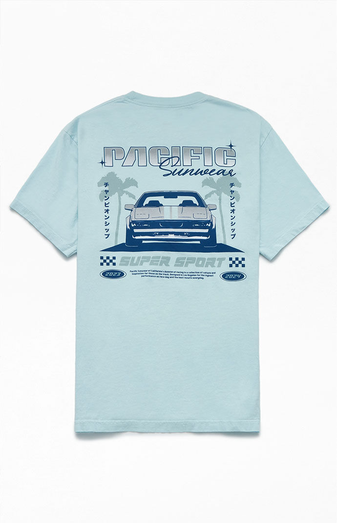 Pacsun - Blue Gent T-Shirt GOOFASH