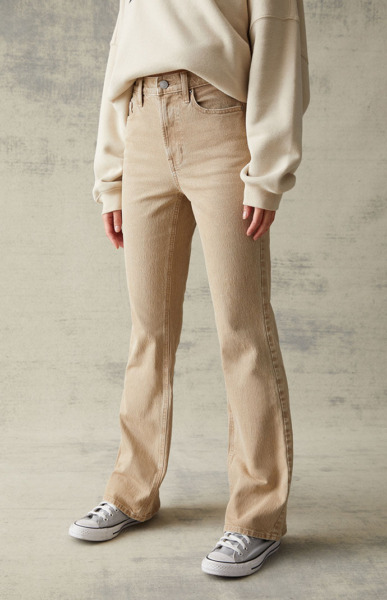 Pacsun - Bootcut Jeans in Beige for Women GOOFASH