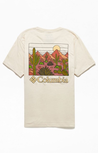 Pacsun - Cream T-Shirt by Columbia GOOFASH