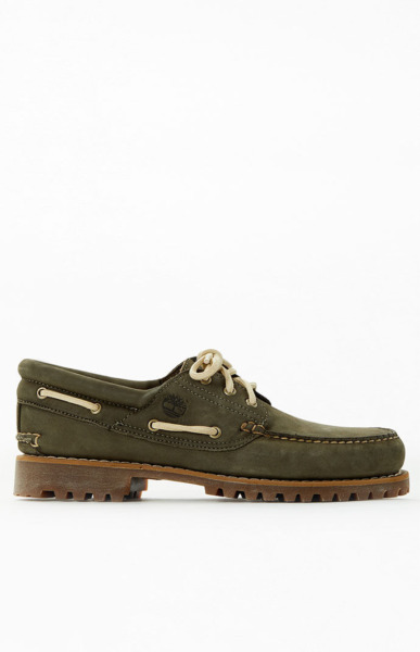 Pacsun - Gent Boat Shoes - Olive - Timberland GOOFASH