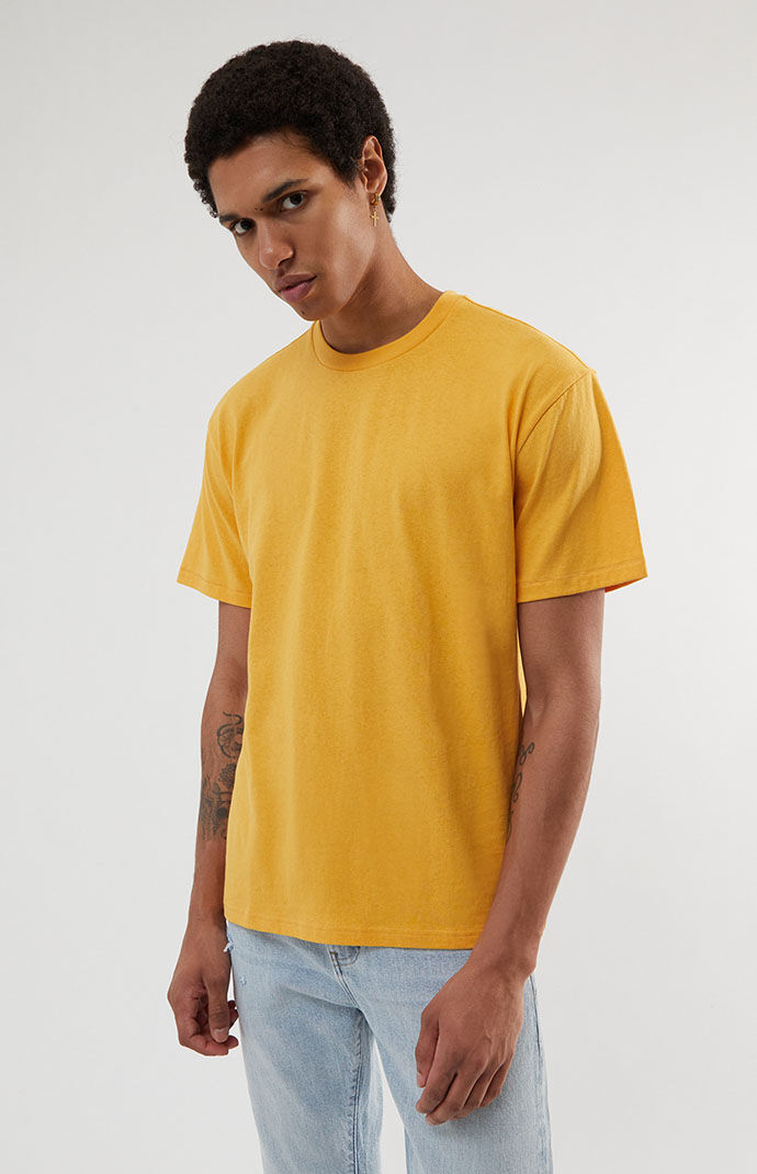 Pacsun - Gent T-Shirt - Gold GOOFASH