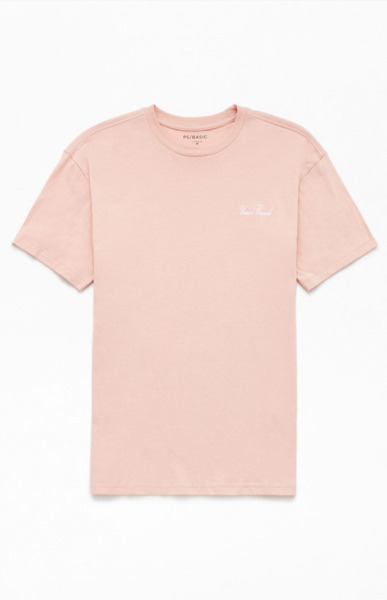 Pacsun Gent T-Shirt Rose GOOFASH