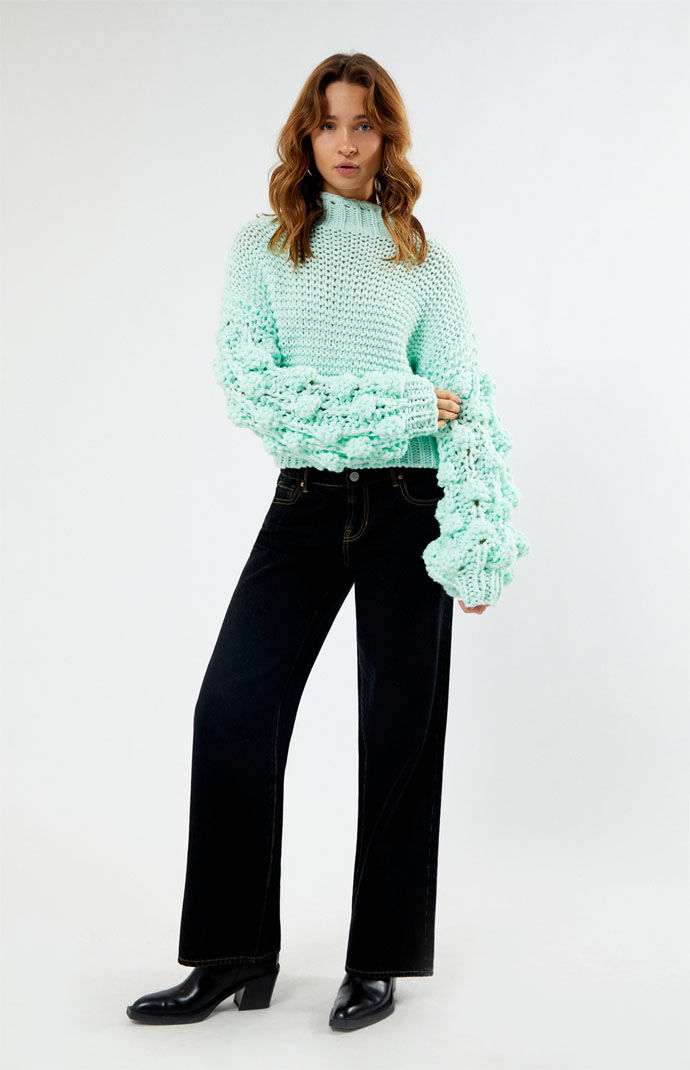 Pacsun - Green - Ladies Knitwear GOOFASH