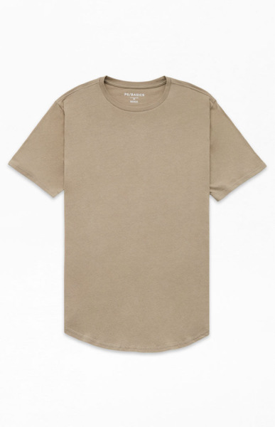 Pacsun Grey T-Shirt Ps Basics Men GOOFASH