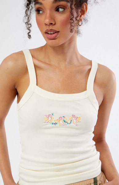 Pacsun - Ladies Tank Top in White from Ps / La GOOFASH