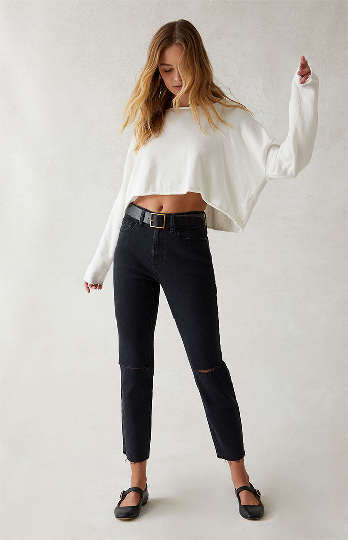 Pacsun - Lady Skinny Jeans Black GOOFASH