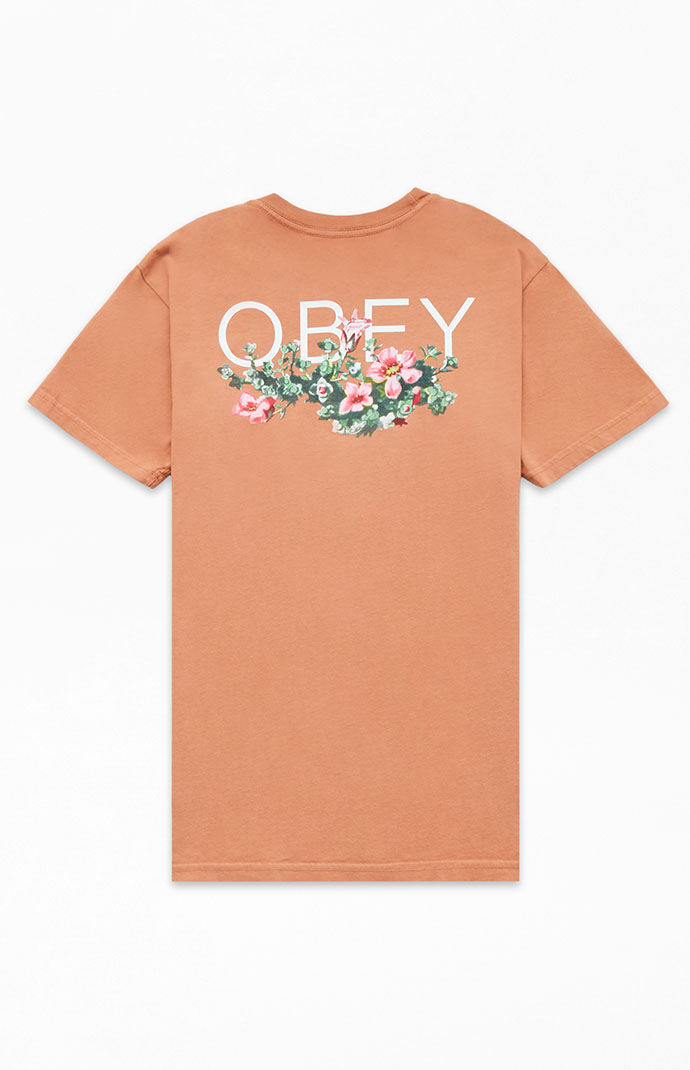 Pacsun - Man Brown T-Shirt from Obey GOOFASH