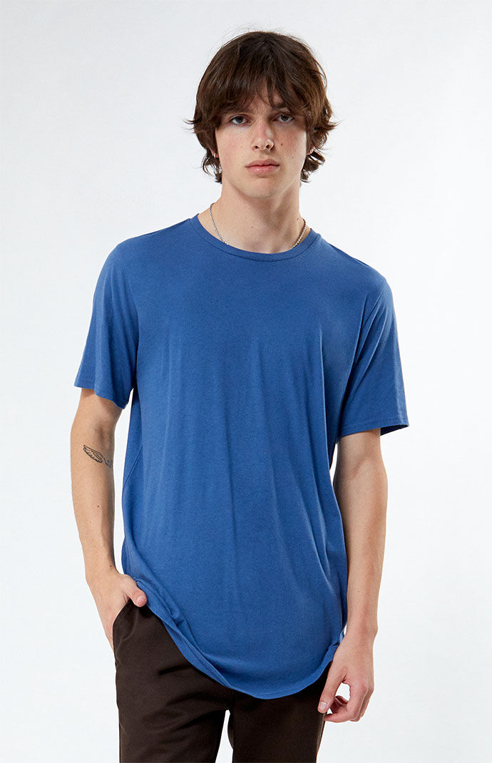 Pacsun - Man T-Shirt Blue - Ps Basics GOOFASH