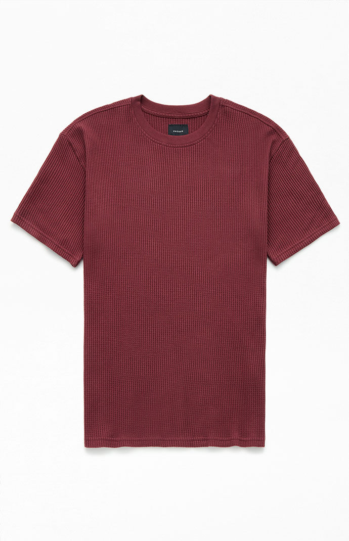 Pacsun - Man T-Shirt - Burgundy GOOFASH