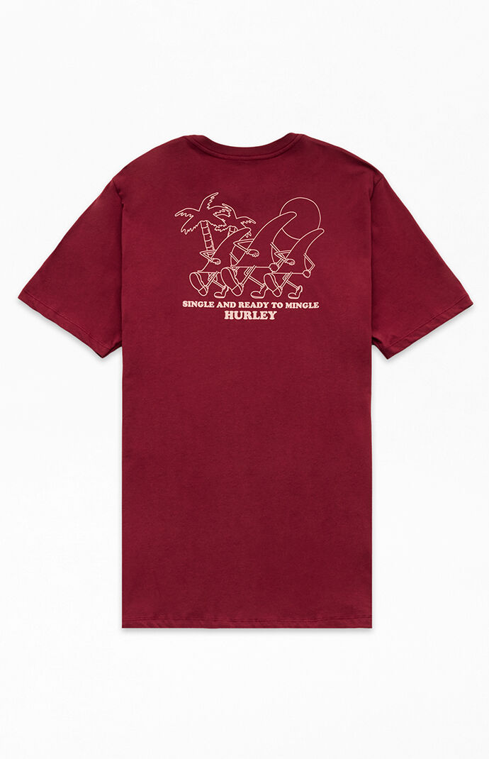 Pacsun Men T-Shirt Brown by Hurley GOOFASH
