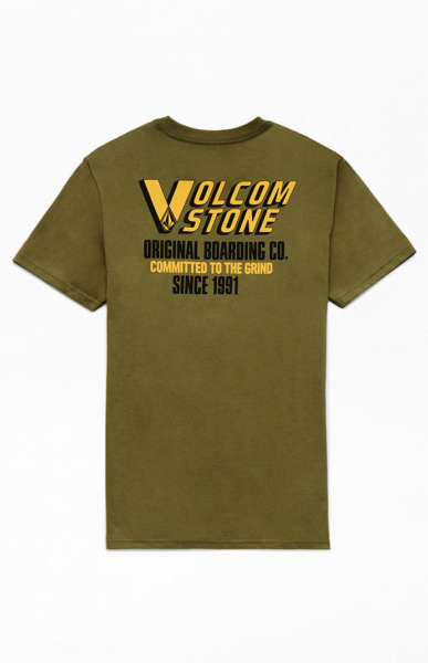 Pacsun - Men's T-Shirt in Olive by Volcom GOOFASH