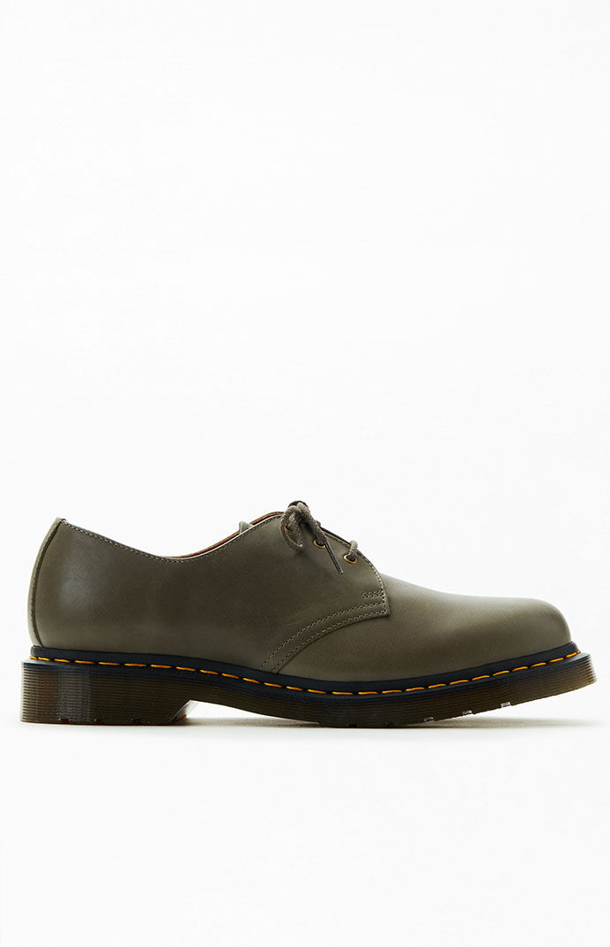 Pacsun - Olive Mens Oxford Shoes - Dr Martens GOOFASH