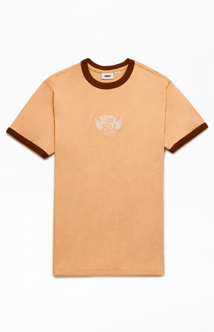 Pacsun - Sand - Ringer T-Shirt - Obey - Men GOOFASH