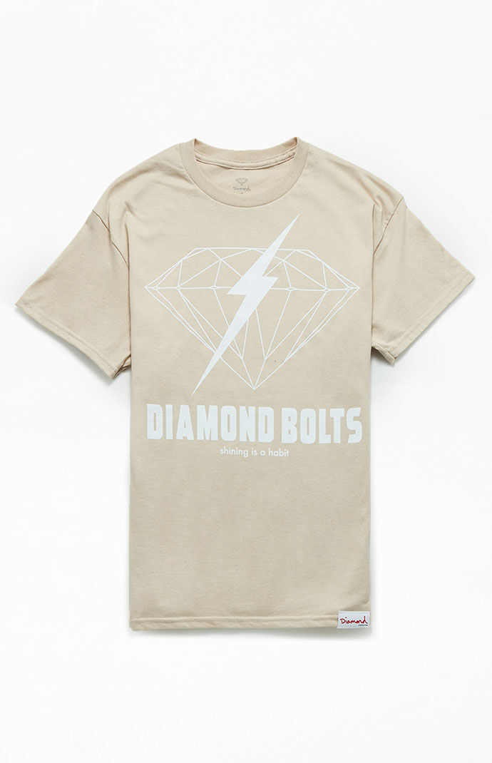 Pacsun Sand T-Shirt by Diamond Supply Co GOOFASH