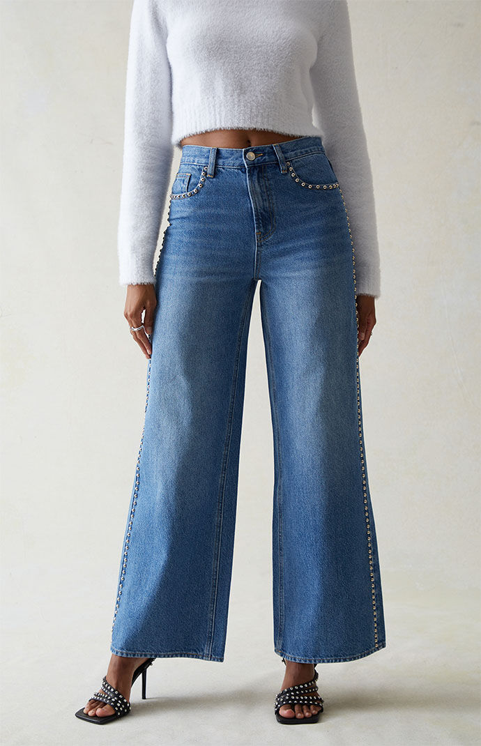 Pacsun - Wide Leg Jeans in Blue for Women GOOFASH