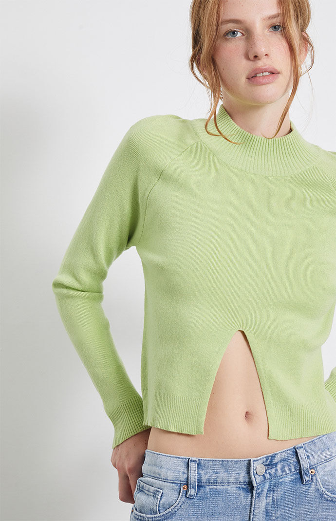 Pacsun - Women Sweater Green by La Hearts GOOFASH