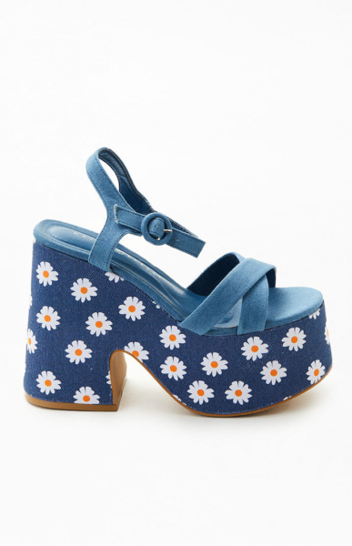 Pacsun - Womens High Heels in Blue from Daisy Street GOOFASH
