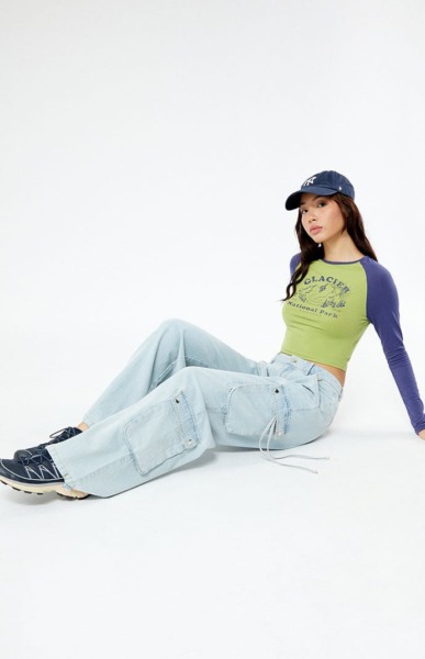 Pacsun Womens Jeans in Blue GOOFASH