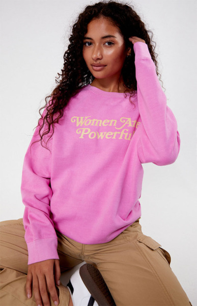 Pacsun Womens Pink Sweatshirt by One Dna GOOFASH
