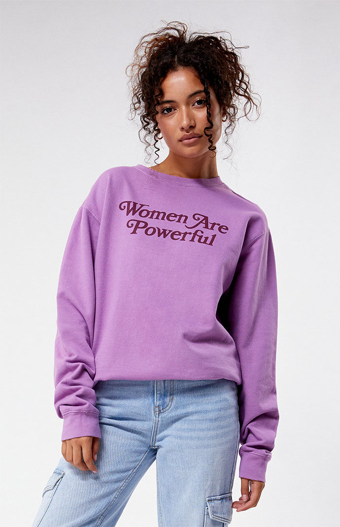 Pacsun Women's Purple Sweatshirt from One Dna GOOFASH