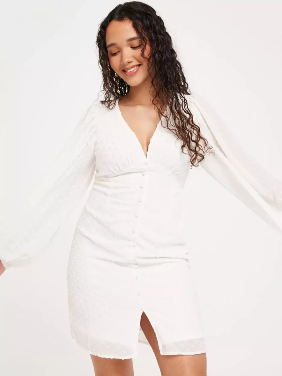 Party Dress White at Nelly GOOFASH