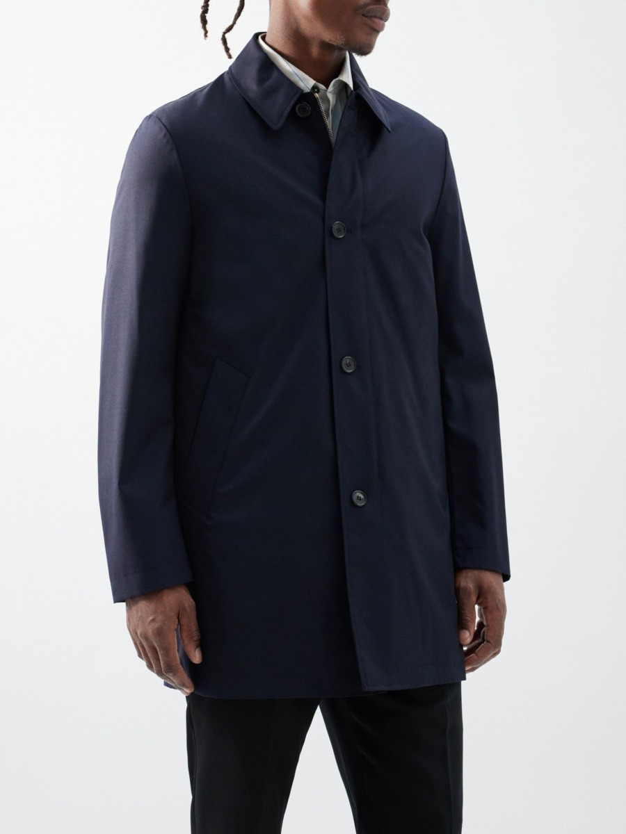 Paul Smith - Trench Coat in Blue for Men from Matches Fashion GOOFASH