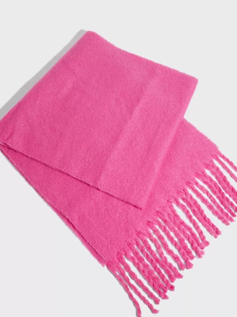 Pieces - Scarf Pink from Nelly GOOFASH